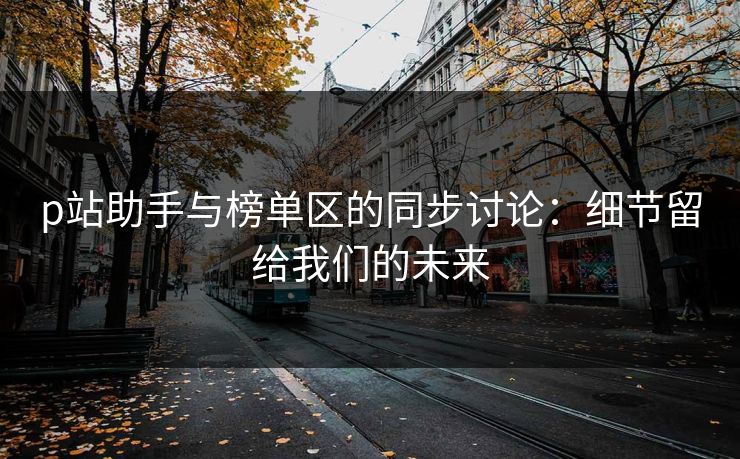 p站助手与榜单区的同步讨论：细节留给我们的未来